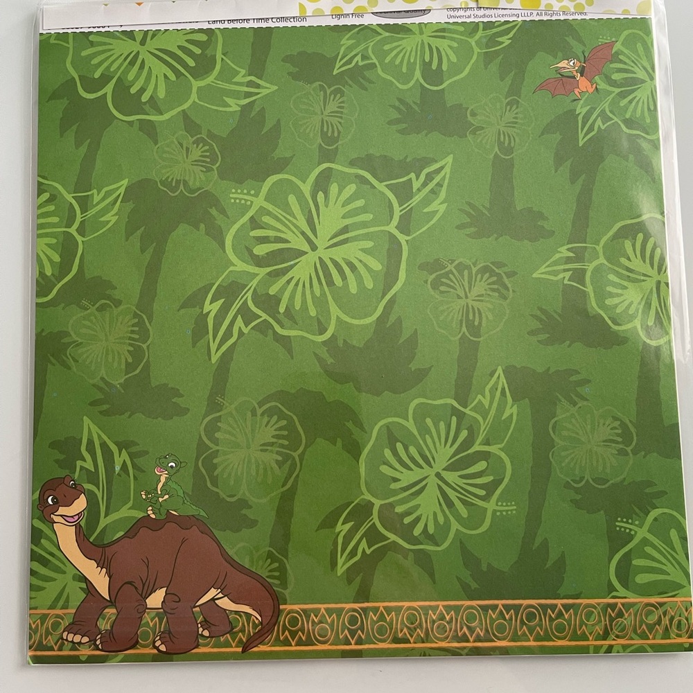 HTF NEW Blue Sky Designs Land Before Time Scrapbook Scrapbooking Papers Stickers - Picture 4 of 5